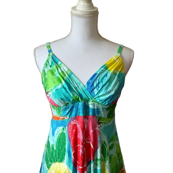 Jams world women’s summer dress Size Medium Mystic Bloom Floral Midi Floral Vaca - Picture 8 of 16